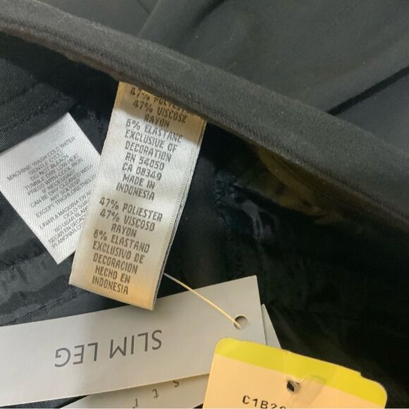 NWT Nine West slim leg  Pants lace Office Career Wear Trousers stretch Size 4 - Picture 8 of 11